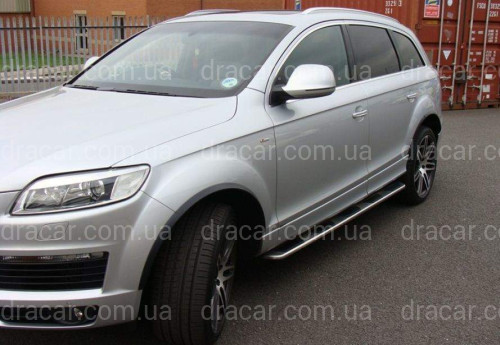 Пороги боковые OEM подножки Audi Q7 2006-2015 артикул 5513