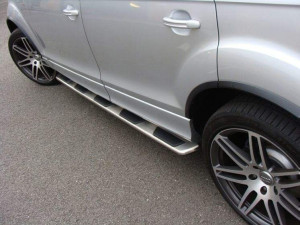 Пороги боковые OEM подножки Audi Q7 2006-2015