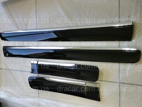 Молдинги на двери Toyota Land Cruiser Prado 150 / Lexus GX 460 цвет черный артикул 5378
