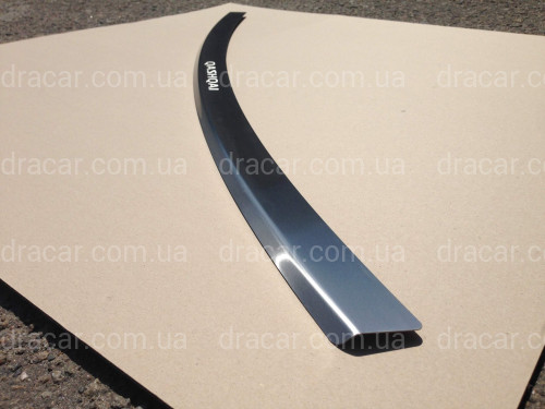 Накладка на задний бампер Nissan Qashqai 2007-2013 (нержавеющая сталь) артикул 5769