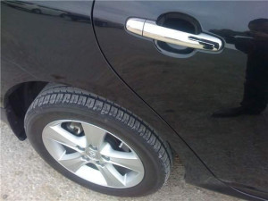 Накладки на ручки WELLSTAR Toyota Corolla 02-12 / Auris 07-12 / Camry 30 02-06 / Rav-4 00-05 / Yaris 05-12 / Hilux 05-12 / Terios 06- хромированный пластик 4шт. обычный ключ