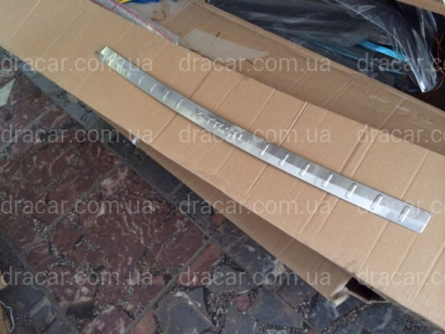 Накладка на задний бампер Nissan X-Trail T31 2007-2013 (нержавеющая сталь) артикул 5980