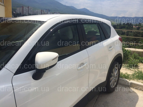 Дефлекторы окон вставные Mazda 323 BJ передние 1998-2002 артикул 4227