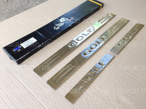 Накладки на пороги Volkswagen Golf 5 2004-2009 артикул 5129