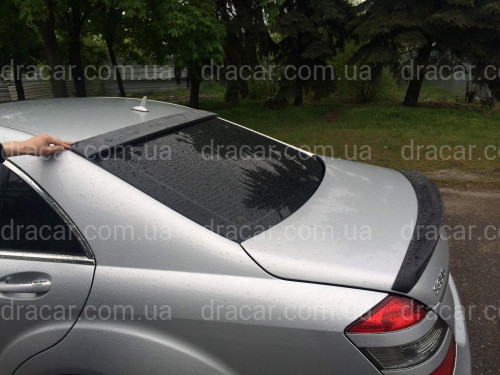 Козырёк на стекло Mercedes-Benz S class W221 2005-2013 ABS пластик под покраску артикул 3560