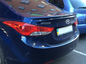 Спойлер лип багажника Hyundai Elantra MD 2010-2015 ABS пластик под покраску