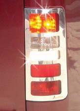 Хром накладки на стопы Ford Transit Connect/Tourneo 2004-2009 (нержавеющая сталь)