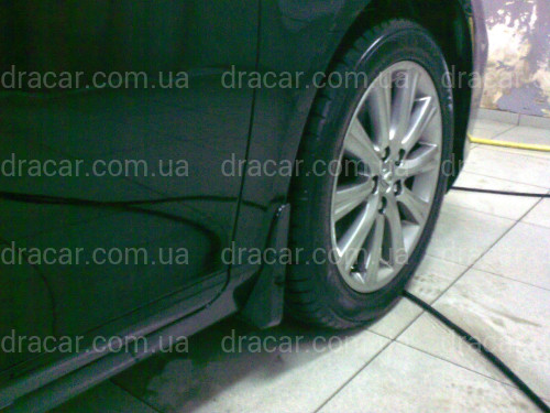 Брызговики Lexus ES 2006-2012 в цвете черный лак комплект 4 шт артикул 6352