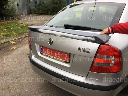 Спойлер на багажник RS Skoda Octavia A5 2004-2013 ABS пластик под покраску артикул 6716