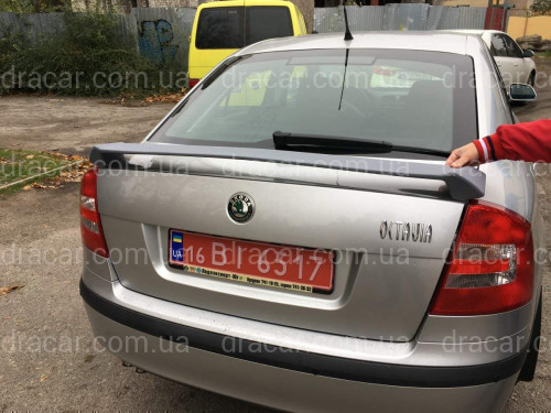Спойлер на багажник RS Skoda Octavia A5 2004-2013 ABS пластик под покраску артикул 6716