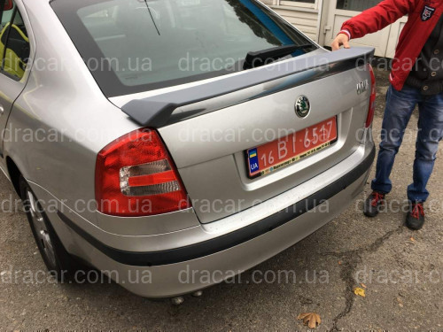 Спойлер на багажник RS Skoda Octavia A5 2004-2013 ABS пластик под покраску артикул 6716