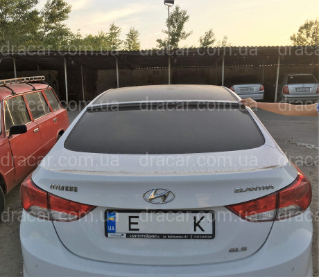 Козырек на стекло Hyundai Elantra MD 2010-2015   ABS пластик под покраску артикул 6712