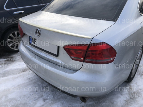 Спойлер лип на багажник Volkswagen Passat B7 / B8 USA 2011-2019 ABS пластик под покраску артикул 6911