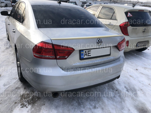 Спойлер лип на багажник Volkswagen Passat B7 / B8 USA 2011-2019 ABS пластик под покраску артикул 6911