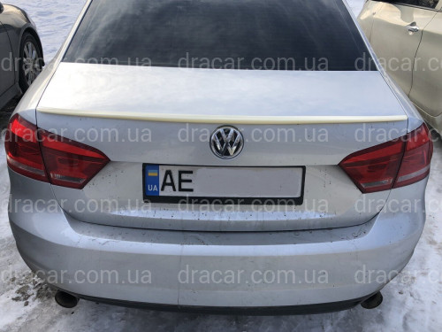 Спойлер лип на багажник Volkswagen Passat B7 / B8 USA 2011-2019 ABS пластик под покраску артикул 6911