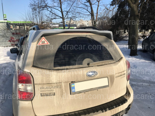 Спойлер козырек Subaru Forester 2013-2018 ABS пластик под покраску артикул 6920