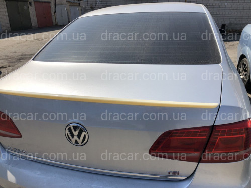 Спойлер лип на багажник Volkswagen Passat B7 2011-2015 ABS пластик под покраску артикул 6912