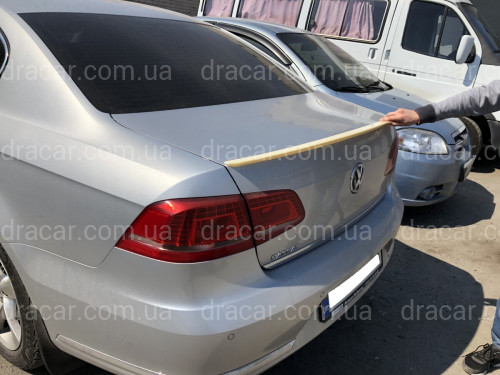 Спойлер лип на багажник Volkswagen Passat B7 2011-2015 ABS пластик под покраску артикул 6912