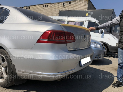 Спойлер лип на багажник Volkswagen Passat B7 2011-2015 ABS пластик под покраску артикул 6912