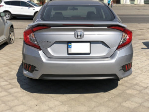 Спойлер багажника Honda Civic со стоп сигналом 2016- ABS пластик под покраску