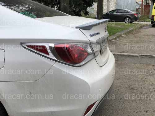 Спойлер лип багажника Hyundai Sonata 2010-2014 АБС пластик под покраску  артикул 6945