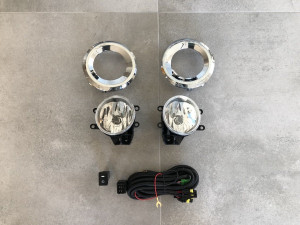 Противотуманные фары Toyota Land Cruiser Prado 150 2013- с хромированной окантовкой 