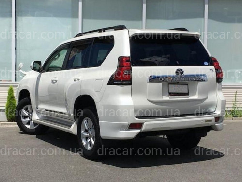 Углы заднего бампера OEM Toyota Land Cruiser Prado 150 2018- цвет черный артикул 7175