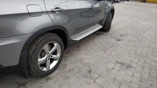 Пороги боковые ОЕМ подножки BMW X5 E70 2007-2013