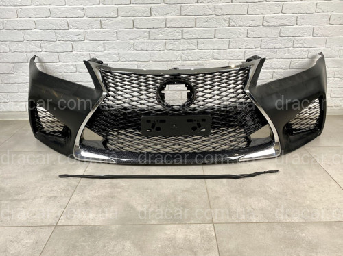 Бампер передний Lexus GS 2012-2015 в стиле GS F sport рестайлинг 2016+ (комплектный) артикул 7263