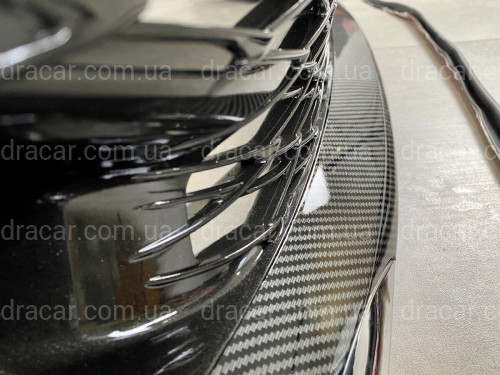 Бампер передний Lexus GS 2012-2015 в стиле GS F sport рестайлинг 2016+ (комплектный) артикул 7263