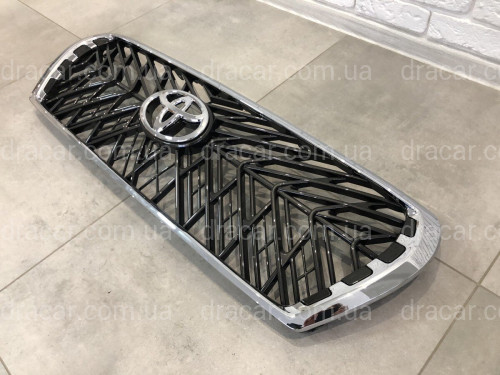 Решетка радиатора TRD Toyota Land Cruiser 200 2007-2015  темно-серая артикул 7363