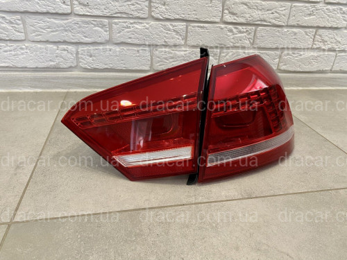 Задние LED стопы фонари Volkswagen Passat B7 USA 2011-2015 (ЖЕЛТЫЙ ПОВОРОТНИК) артикул 7453