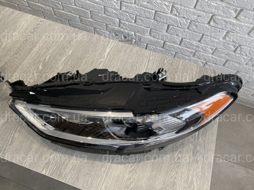Передние LED фары Ford Fusion USA 2017-2021 (желтый габарит) артикул 7459