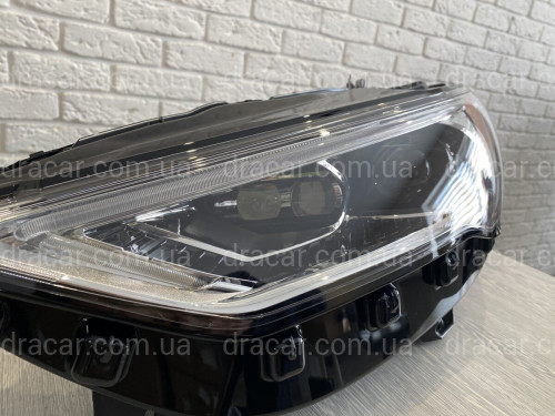 Передние LED фары Ford Fusion USA 2017-2021 (желтый габарит) артикул 7459