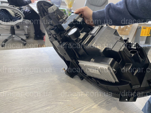 Передние LED фары Ford Fusion USA 2017-2021 (желтый габарит) артикул 7459