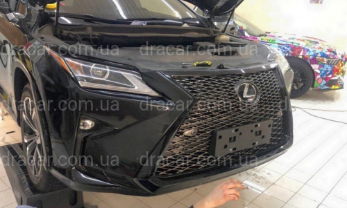 Решетка радиатора Lexus RX 2015-2019 В СТИЛЕ F-SPORT ДЛЯ ОБЫЧНОЙ ВЕРСИИ  артикул 7465
