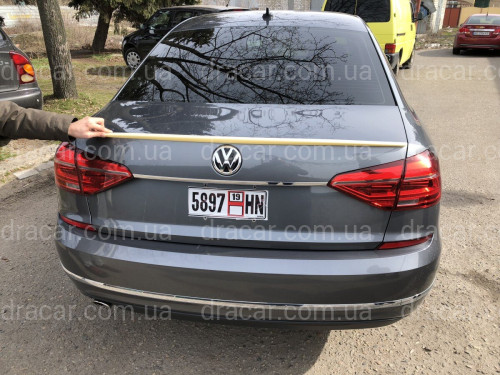 Спойлер лип на багажник Volkswagen Passat B7 / B8 USA 2011-2019 ABS пластик под покраску артикул 6911