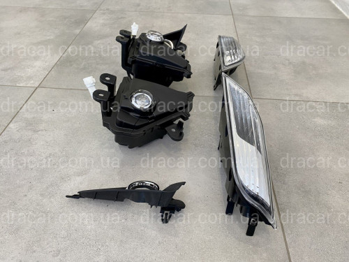 Led туманные фары + заглушки + указатели поворота Lexus GX 460 2014-2021 (левая+правая) артикул 7353