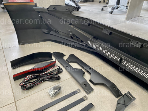 Юбка переднего бампера Toyota Land Cruiser Prado 150 2018- артикул 7545