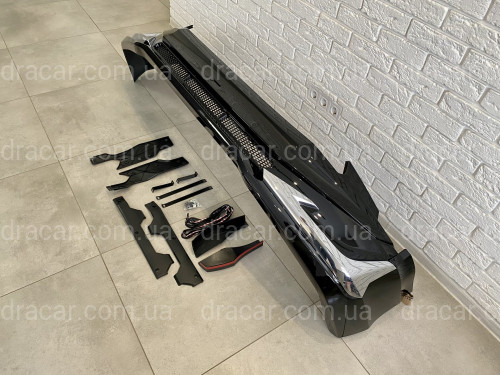 Юбка переднего бампера Toyota Land Cruiser Prado 150 2018- артикул 7545