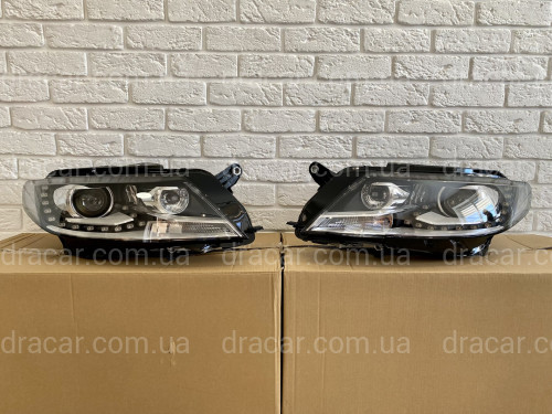Передние фары Volkswagen Passat CC 2013-2017 комплектные (блоки, лампы) артикул 7560