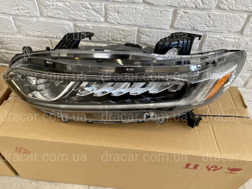Фара левая Led + галоген Honda Accord 10 2017+ артикул 7562