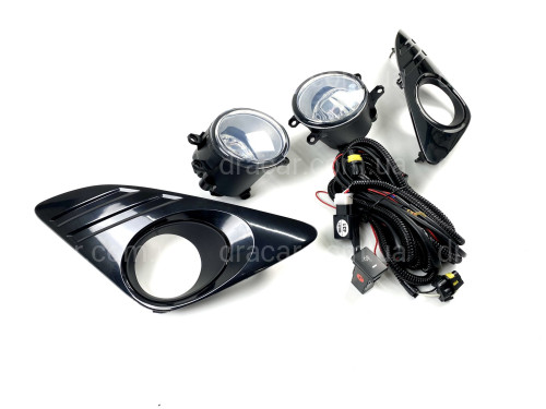 Комплект противотуманных фар Toyota Camry 50 USA LE / XLE 2012-2014 Black артикул 7572