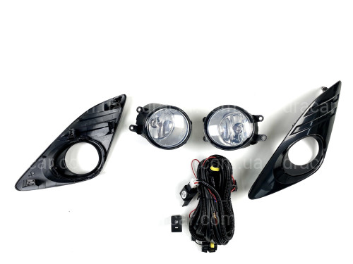 Комплект противотуманных фар Toyota Camry 50 USA LE / XLE 2012-2014 Black артикул 7572