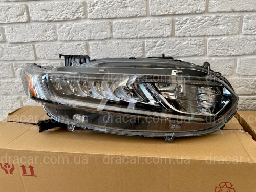 Фара правая Led + галоген Honda Accord 10 2017+ артикул 7581