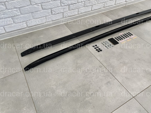 Рейлинги на крышу Lexus LX570 450d / Toyota LC 200 в стиле LX 2016 BLACK артикул 7613
