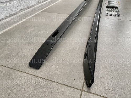 Рейлинги на крышу Lexus LX570 450d / Toyota LC 200 в стиле LX 2016 BLACK артикул 7613