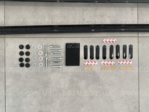 Рейлинги на крышу Lexus LX570 450d / Toyota LC 200 в стиле LX 2016 BLACK артикул 7613
