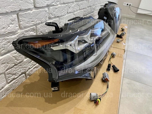 Фары Full LED 3 линзы Lexus RX 350 / 450H 2012-2015 в стиле рестайлинг 2020 артикул 7630
