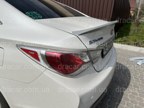 Спойлер лип Hyundai Sonata YF 2010-2015 ABS пластик под покраску артикул 7293